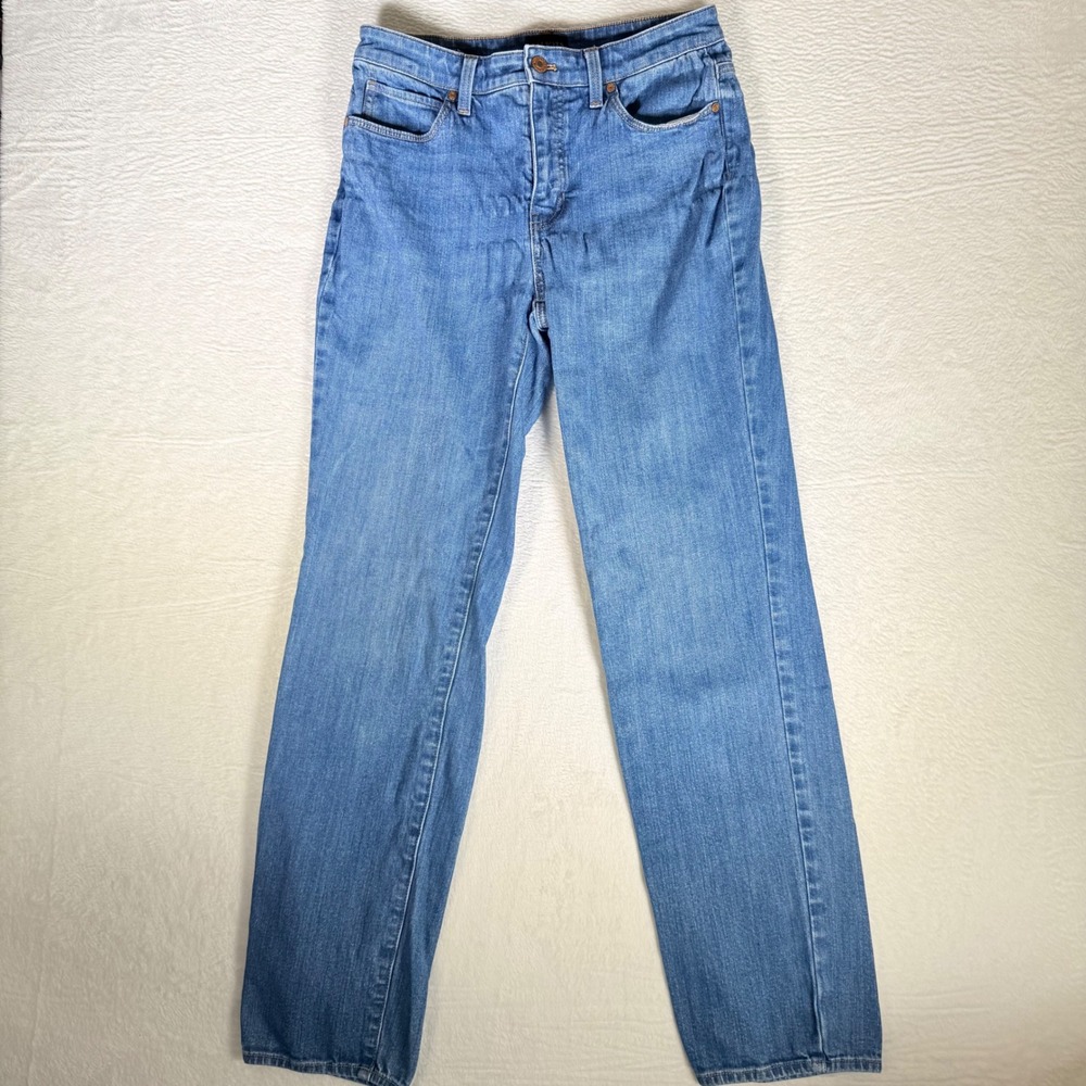Talbots Womens Size 2 Straight Leg Jeans Blue Denim 90s Clean Cut Stovepipe